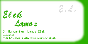 elek lamos business card